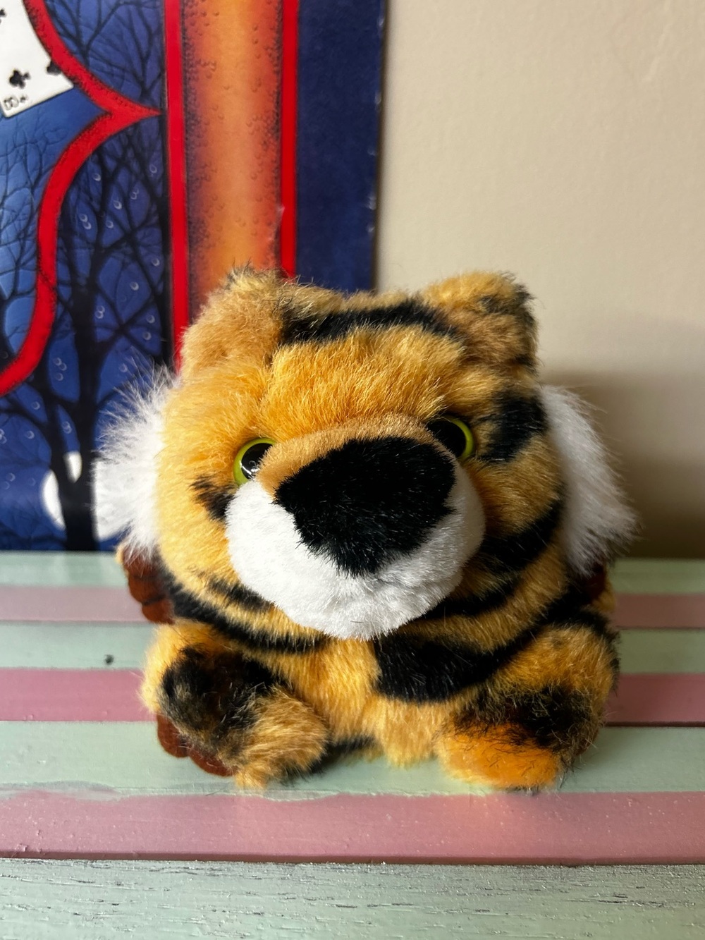 1997 Swibco Tiger Puffimals vintage plush